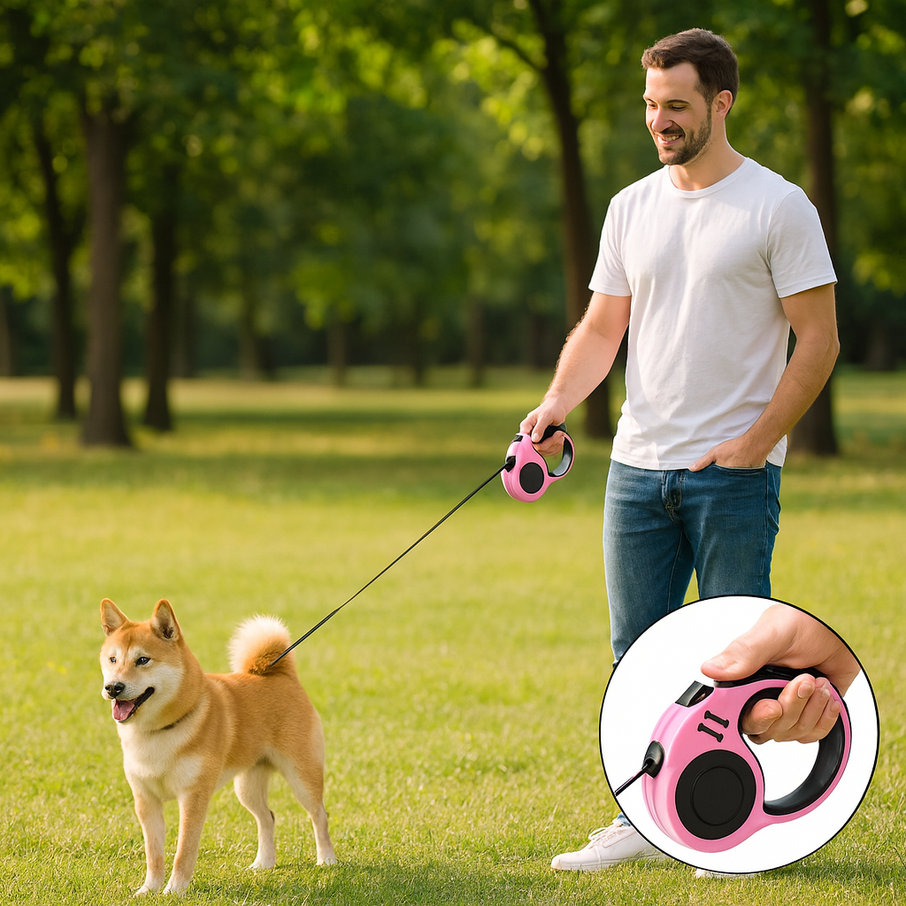 PINK DOG LEASH